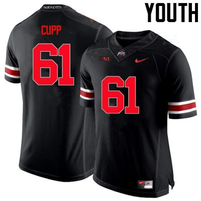 NCAA Ohio State Buckeyes Youth #61 Gavin Cupp Limited Black Nike Football College Jersey QAP1745VL